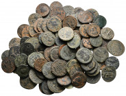 Lot of ca. 100 late roman bronze coins / SOLD AS SEEN, NO RETURN!very fine