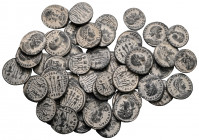 Lot of ca. 50 late roman bronze coins / SOLD AS SEEN, NO RETURN!very fine