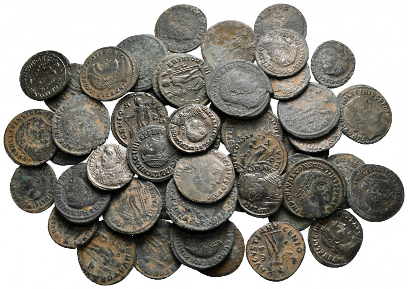 Lot of ca. 50 late roman bronze coins / SOLD AS SEEN, NO RETURN!

very fine