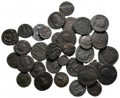Lot of ca. 34 late roman bronze coins / SOLD AS SEEN, NO RETURN!very fine