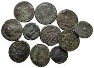 Lot of ca. 12 roman bronze coins / SOLD AS SEEN, NO RETURN!very fine