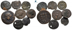 Lot of ca. 8 roman bronze coins / SOLD AS SEEN, NO RETURN!very fine