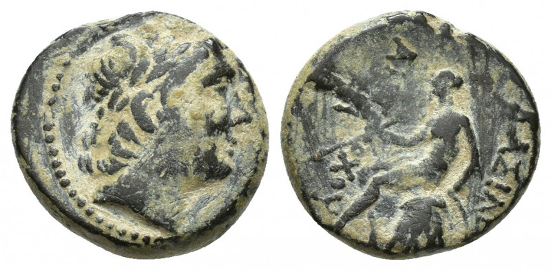 SYRIA, Antioch. Seleucid Kings, Antiochus I Soter 281-261 BC. AE unit 3.3gr, 15....