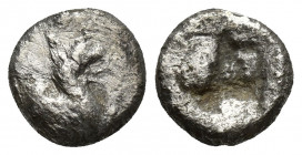 IONIA, Phokaia. Circa 510-500 BC. AR Hemidrachm (10.4mm, 1.5 g). Forepart of griffin right / Incuse punch.