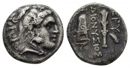 IONIA. Erythrai. Drachm (Circa 325-315 BC). 3.5g 14.3mm Dionysios, magistrate. Obv: Head of Herakles left, wearing lion skin. Rev: EPY / ΔIONYΣIOΣ. Cl...