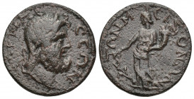 PISIDIA, Termessus Major. Pseudo-autonomous issue. 3rd century AD. Æ 26.5mm, 13.4g. Head of Zeus right, wearing taenia / Tyche standing left, holding ...