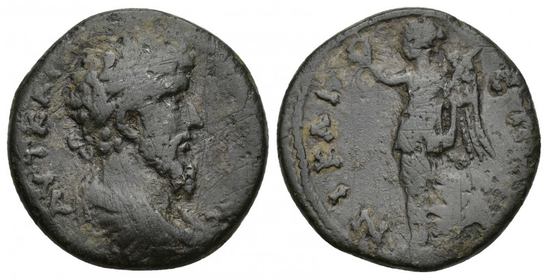 Bithynia Nicaea Marcus Aurelius 161-180 AD. 7.2g 23.3mm obv: ΑΥΤ ΚΑΙ ? laureate-...