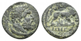 Greek coins ,AE 1.8gr, 13.5mm. Obv: head of Herakles r, Rev: lion walking r.
