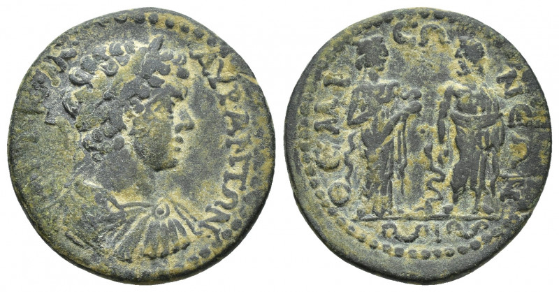 PHRYGIA, Themisonium. Caracalla, 198-217. AE 24.2mm, 6.7gr. AYT K M AYP ANTΩN, L...