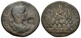 Cappadocia, Caesarea. Elagabalus AD 218-222 9.3g. 25.3mm. Obv: ΑΥ Κ Μ ΑΥΡΗΛΙΟϹ ΑΝΤⲰΝƐΙΝΟϹ ϹƐΒ laureate and draped bust of Elagabalus, r., seen from re...