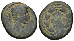 Seleucis and Pieria. Antioch. Augustus 27 BC-14 AD. 22.2mm. 10.7g. CAESAR; bare head right / AVGVSTVS; legend within wreath.