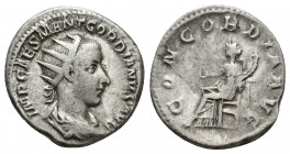 Gordian III, 238 - 244 AD Silver Antoninianus, Rome Mint, 20,5mm, 4,1gr Obverse: IMP CAES M ANT GORDIANVS AVG, Radiate, draped and cuirassed bust of G...