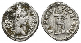 CARACALLA. Denarius. Ar. 3,6gr, 18,2mm. 207 AD Rome. Obv: Laureate head of Caracalla on the right, around legend: ANTONINVS PIVS AVG. Rev: Caracalla i...