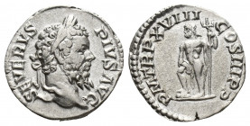 Septimius Severus, 193-211. Denarius (Silver, 17.5mm, 3.2 g), Rome, 209. SEVERVS PIVS AVG Laureate head of Septimius Severus to right. Rev. P M TR P X...