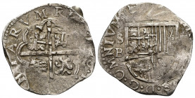 SPAIN , reino de espana . Felipe III el piadoso 1598-1621 13.5g 30.6mm
