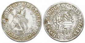 AUSTRIA, Holy Roman Empire. Leopold V. Archduke, 1619-1632. AR Reichstaler (42mm, 28.8 g). Posthumous issue. Hall mint. Dated 1632, but struck under C...