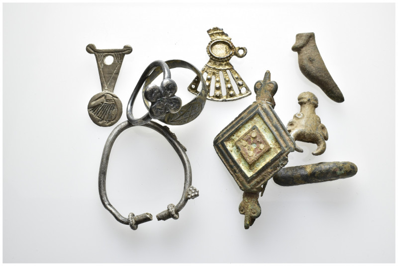 Ancient objects lot.9 pieces mixed lot.SOLD AS SEEN NO RETURN.