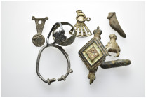Ancient objects lot.9 pieces mixed lot.SOLD AS SEEN NO RETURN.