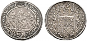 Altdeutsche Münzen und Medaillen 
 Brandenburg-Ansbach 
 Friedrich, Albert und Christian 1625-1634 
 1/2 Taler 1628 -Nürnberg-. Die Hüftbilder der ...