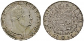 Altdeutsche Münzen und Medaillen 
 Brandenburg-Preußen 
 Friedrich Wilhelm IV. 1840-1861 
 Taler 1855 A. AKS 76, J. 80, Thun 260, Kahnt 377. feine ...