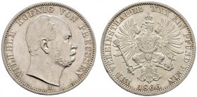 Altdeutsche Münzen und Medaillen 
 Brandenburg-Preußen 
 Wilhelm I. 1861-1888 
 Vereinstaler 1866 A. AKS 99, J. 96, Thun 270, Kahnt 388. winzige Kr...