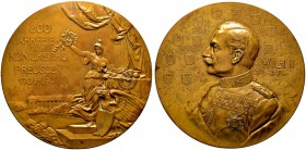 Altdeutsche Münzen und Medaillen 
 Brandenburg-Preußen 
 Wilhelm II. 1888-1918 
 Große Bronzemedaille 1901 unsigniert, auf die 200-Jahrfeier des Kö...
