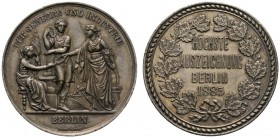 Altdeutsche Münzen und Medaillen 
 Brandenburg-Berlin, Stadt 
 Silberne Prämienmedaille 1885 von Lauer. Für Gewerbe und Industrie. Drei Allegorien m...