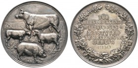Altdeutsche Münzen und Medaillen 
 Brandenburg-Berlin, Stadt 
 Silberne Prämienmedaille o.J. (1930) von Oertel. Für hervorragende Leistungen bei der...