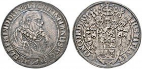 Altdeutsche Münzen und Medaillen 
 Braunschweig-Lüneburg-Celle 
 Christian von Minden 1611-1633 
 Taler 1625 -Clausthal-. Hüftbild nach rechts / Fü...