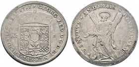 Altdeutsche Münzen und Medaillen 
 Braunschweig-Calenberg-Hannover 
 Georg Ludwig 1698-1714 
 Ausbeutetaler 1711 -Clausthal (HCB)-. St. Andreas. We...