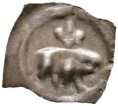 Altdeutsche Münzen und Medaillen 
 Breisgau 
 Anonym 1200-1400 
 Vierzipfelig...