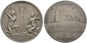 Altdeutsche Münzen und Medaillen 
 Darmstadt, Stadt 
 Versilberte Bronzemedaille 1908 von J. Ködding. Den Förderern zur Erinnerung an die Hessische ...