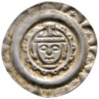 Altdeutsche Münzen und Medaillen 
 Donauwörth, königliche Münzstätte 
 Philipp - Otto IV. - Friedrich II. 1198-1208-1215-1250 
 Brakteat um 1210/20...