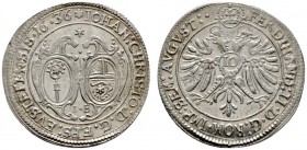 Altdeutsche Münzen und Medaillen 
 Eichstätt, Bistum 
 Johann Christoph von Westerstetten 1612-1637. 10 Kreuzer 1636. Stifts- und Familienwappen in ...