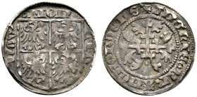 Altdeutsche Münzen und Medaillen 
 Frankfurt, Stadt 
 Englisch (Nachahmung Brabanter Sterlinge) o.J. (ab 1428). Spanischer Adlerschild / Blumenkreuz...
