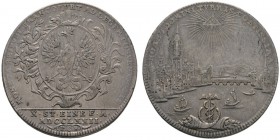 Altdeutsche Münzen und Medaillen 
 Frankfurt, Stadt 
 Konventionstaler 1772. Stempel von Oexlein. J.u.F. 877a, Dav. 2226. feine Patina, sehr schön