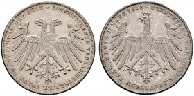 Altdeutsche Münzen und Medaillen 
 Frankfurt, Stadt 
 Doppelgulden 1848. Deutsches Parlament. AKS 38, J. 45, Thun 134, Kahnt 175. Prachtexemplar mit...
