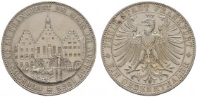 Altdeutsche Münzen und Medaillen 
 Frankfurt, Stadt 
 Gedenktaler 1863. Fürstentag. AKS 45, J. 52, Thun 147, Kahnt 172. winzige Randfehler, fast vor...