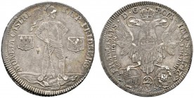 Altdeutsche Münzen und Medaillen 
 Friedberg, Reichsburg 
 Johann Eitel II. Diede zum Fürstenstein 1745-1748. Gulden zu 2/3 Taler (nach Leipziger Fu...