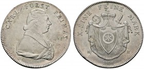 Altdeutsche Münzen und Medaillen 
 Fürstprimatische Staaten 
 Karl Theodor von Dalberg 1806-1810. Konventionstaler 1808 -Frankfurt-. AKS 2, J. 3, Th...