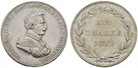 Altdeutsche Münzen und Medaillen 
 Hessen-Kassel 
 Wilhelm II. 1821-1847. Taler 1822. AKS 19, J. 19, Thun 183, Kahnt 251. Auflage: 3450 Exemplare. s...