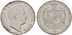 Altdeutsche Münzen und Medaillen 
 Hohenzollern-Hechingen 
 Friedrich Wilhelm Constantin 1838-1849 
 Doppelter Vereinstaler 1845. AKS 2, J. 7, Thun...