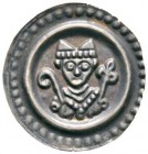 Altdeutsche Münzen und Medaillen 
 Konstanz, Bistum 
 Eberhard II. von Waldburg-Thann 1248-1274. Brakteat 1250-1270. Mitriertes Brustbild mit geperl...