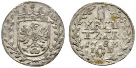 Altdeutsche Münzen und Medaillen 
 Leiningen-Westerburg 
 Georg Wilhelm 1637-1695. Kreuzer 1685 -Westerburg-. Jos. 94c. selten in dieser Erhaltung, ...