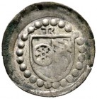 Altdeutsche Münzen und Medaillen 
 Mainz, Erzbistum 
 Dietrich I. Schenk zu Erbach 1434-1459. Einseitiger Pfennig o.J. (1454/59) -Bingen-. Vereinspr...