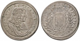 Altdeutsche Münzen und Medaillen 
 Montfort, Grafschaft 
 Johann VIII. 1662-1686 
 Gulden zu 60 Kreuzer 1679 -Langenargen-. Schmales Brustbild. Ebn...
