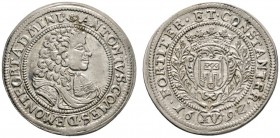 Altdeutsche Münzen und Medaillen 
 Montfort, Grafschaft 
 Anton, Administrator und Vormund Antons des Jüngeren 1686-1693 
 15 Kreuzer 1692 -Langena...
