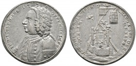 Altdeutsche Münzen und Medaillen 
 Württemberg 
 Karl Alexander 1733-1737 
 Satirische Zinnmedaille 1738 unsigniert, auf die Hinrichtung seines Fin...