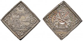 Altdeutsche Münzen und Medaillen 
 Württemberg 
 Karl Eugen 1744-1793 
 Klippenförmige Silbermedaille 1748. Stempel von Veit Schrempf, auf das Neue...
