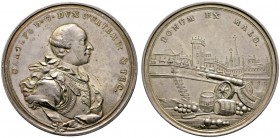Altdeutsche Münzen und Medaillen 
 Württemberg 
 Karl Eugen 1744-1793 
 Silberne Preismedaille der Hohen Karlsschule o.J. von A.R. Werner. Für Arti...